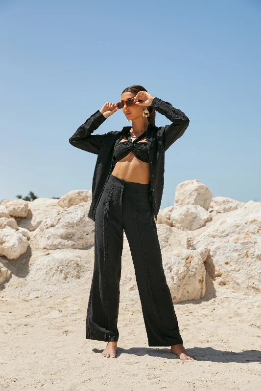 Talia Beach Pants Black