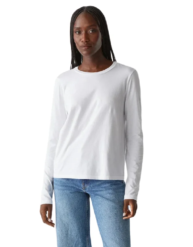 Michael Stars Clarissa Long Sleeve Tee in White