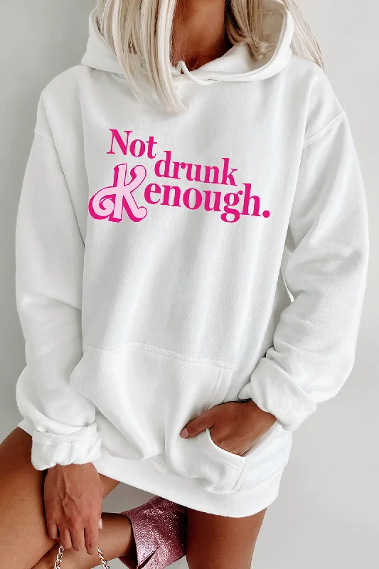 "Not Drunk Kenough" Graphic - Multiple Shirt Options (White) - Print On Demand