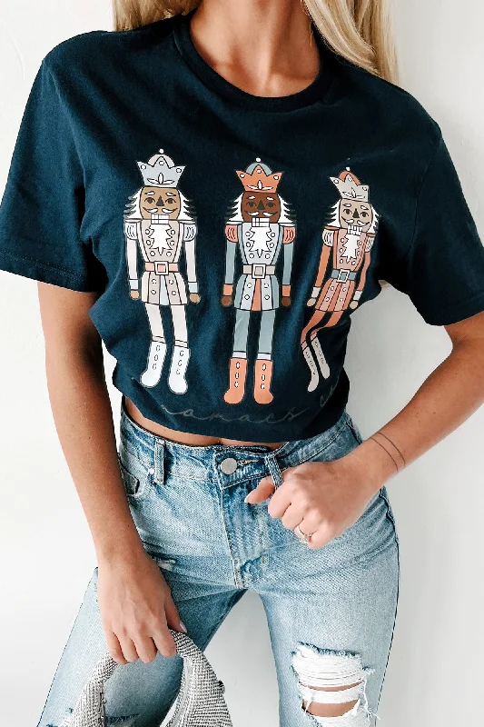 Toy Soldiers Nutcracker Graphic T-Shirt (Navy) - Print On Demand