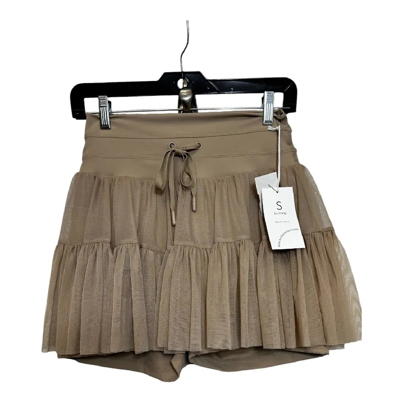 Skort By POPFLEX In Tan, Size: S