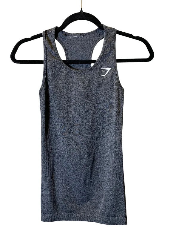 Athletic Tank Top By Gym Shark In Grey, Size: S