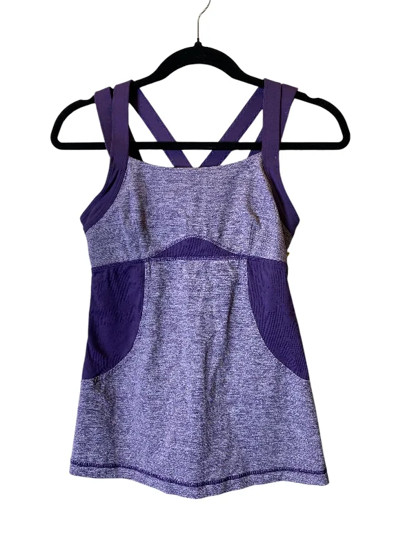 Athletic Tank Top By Lululemon In Purple, Size: Xs