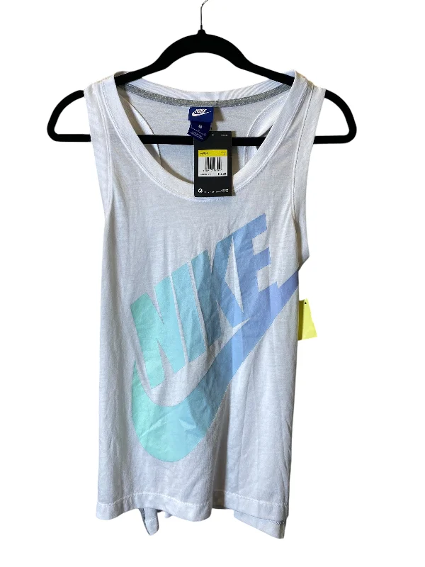 Athletic Tank Top By Nike In White, Size: S