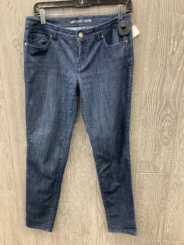 Jeans Straight By Michael Kors In Blue, Size: 6