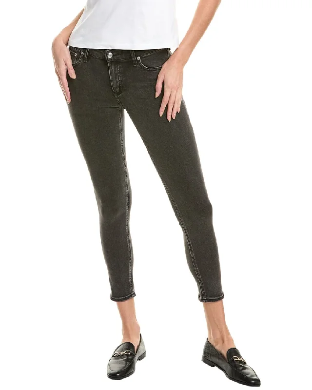 rag & bone Cate Washed Black Skinny Ankle Jean