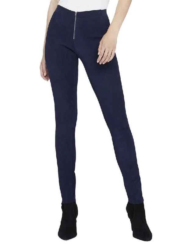 alice + olivia Front Zip Suede Legging