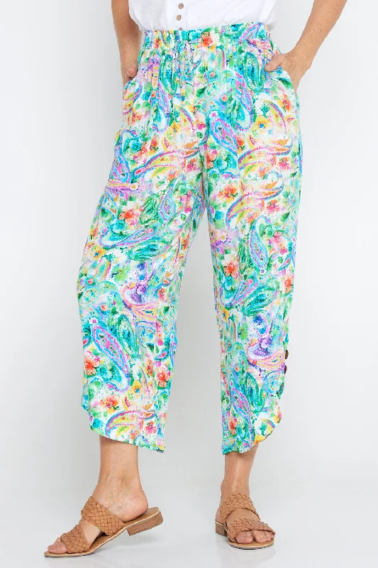 Cartia Pants - Tropical Paisley