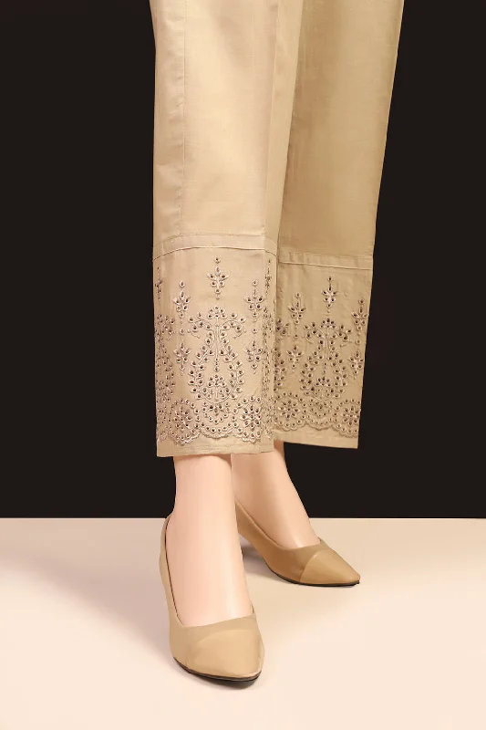 Embroidered Cotton Pant