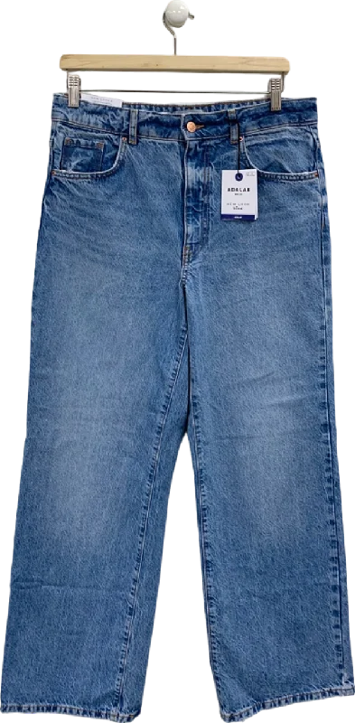 New Look Blue Adalae Wide Leg Jeans UK 10