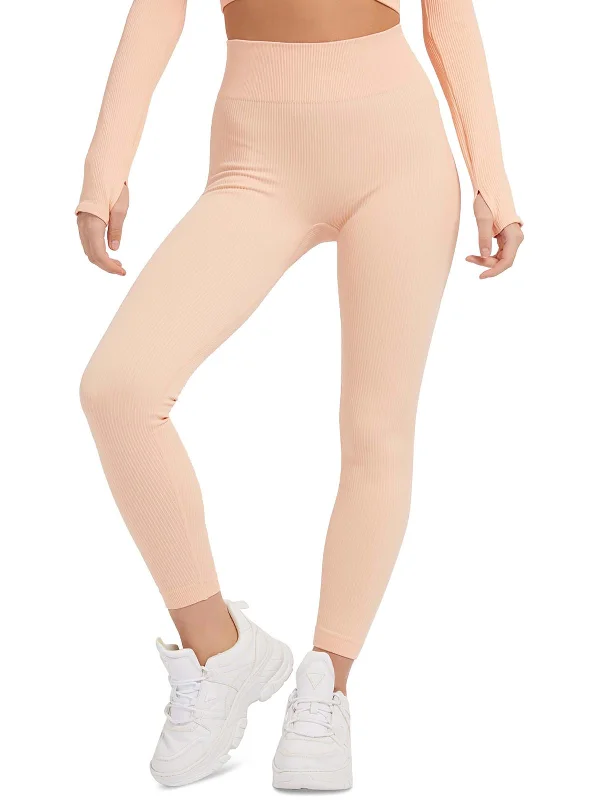 Womens Seamless Ribbed Leggings