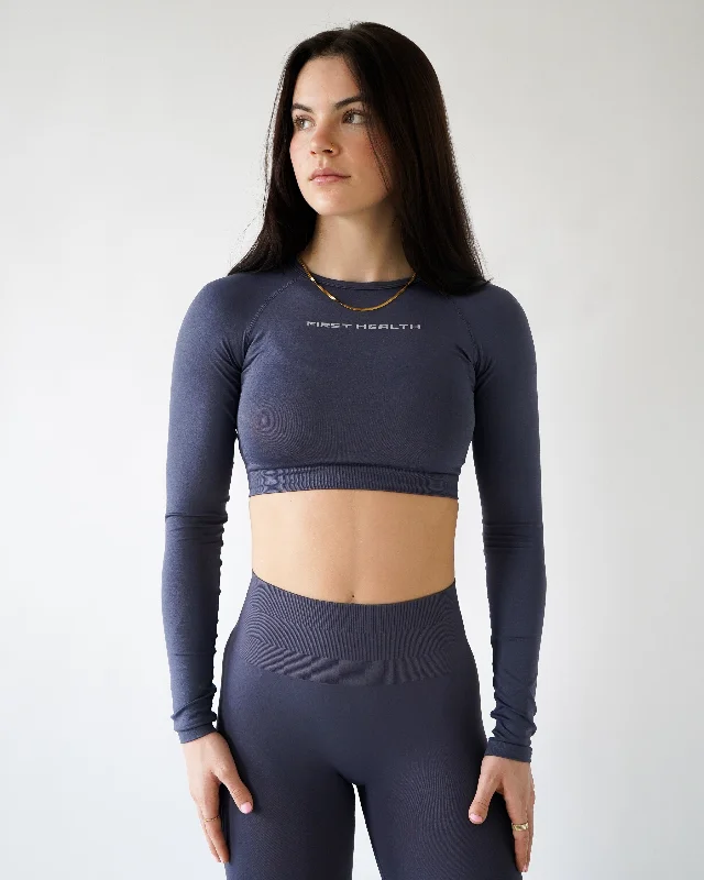 Enhance Cropped Long Sleeve - Starlight