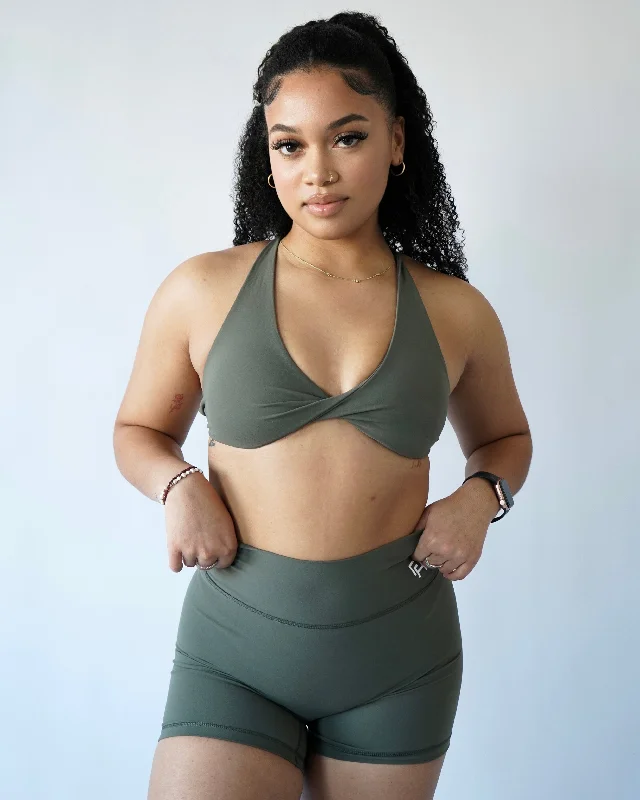 Performance Sports Bra - Olive