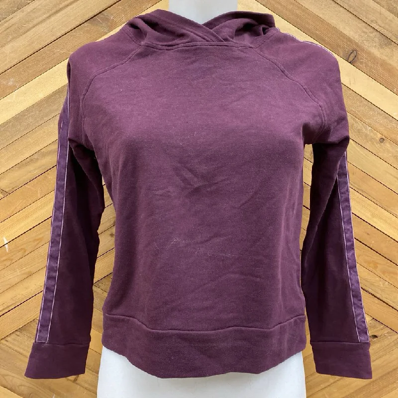 AskYa- cropped hoodie : Burgundy -women-LG