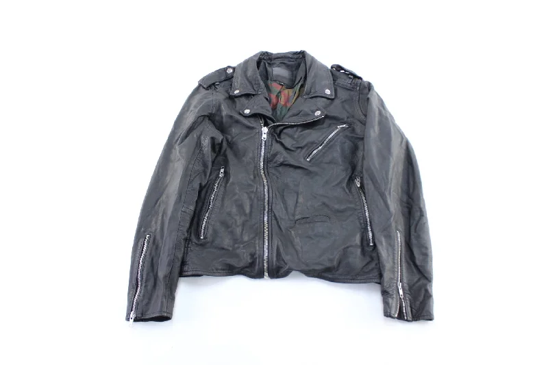 BLANKNYC Black Biker Leather Zip Up Jacket