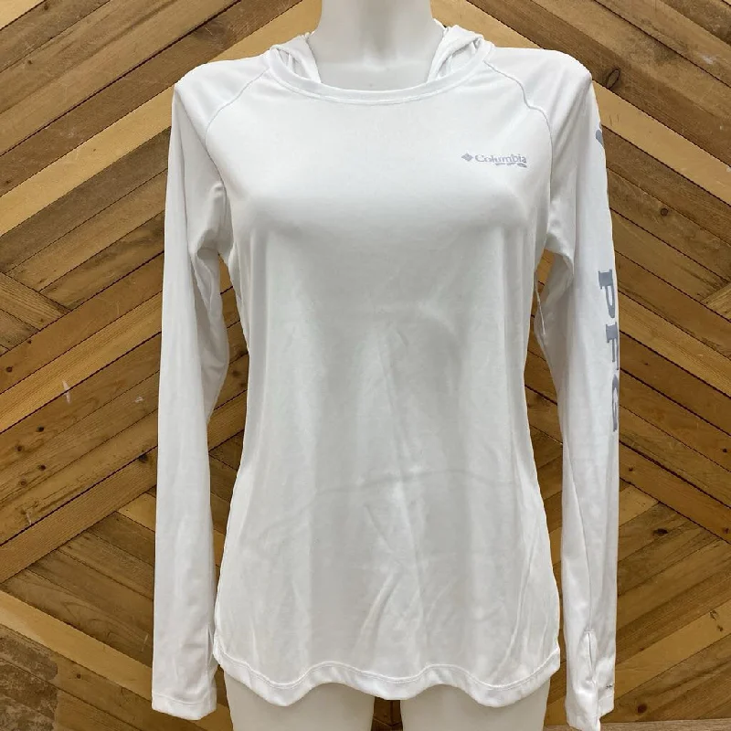 Columbia - Women's PFG Sun Hoodie - MSRP $80: White-women-SM