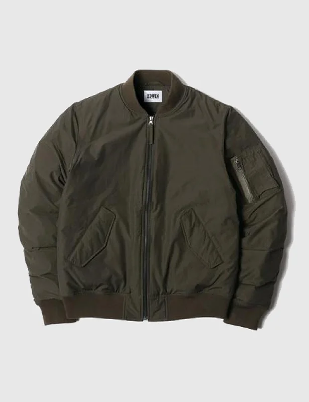 Edwin Flight Bomber Jacket - Uniform Green