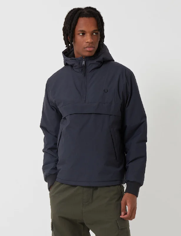 Fred Perry Half Zip Hooded Brentham Jacket - Graphite Grey