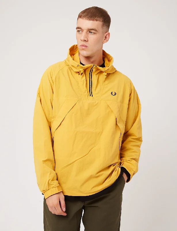 Fred Perry Half Zip Shell Jacket - Gold