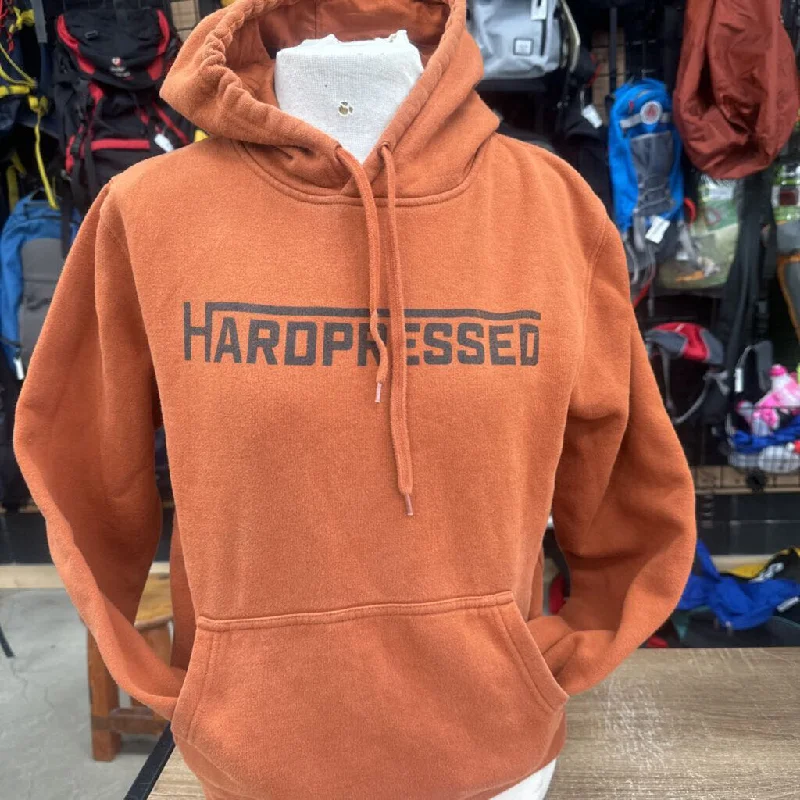 Hardpressed - Hoodie - MSRP $105: Dark Orange-women-XS