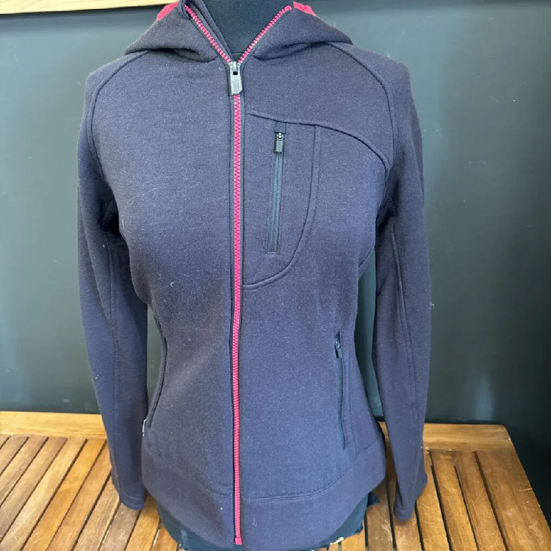 icebreaker - Women's Full-Zip Merino Hoodie - MSRP $340: Purple/Pink-women-LG