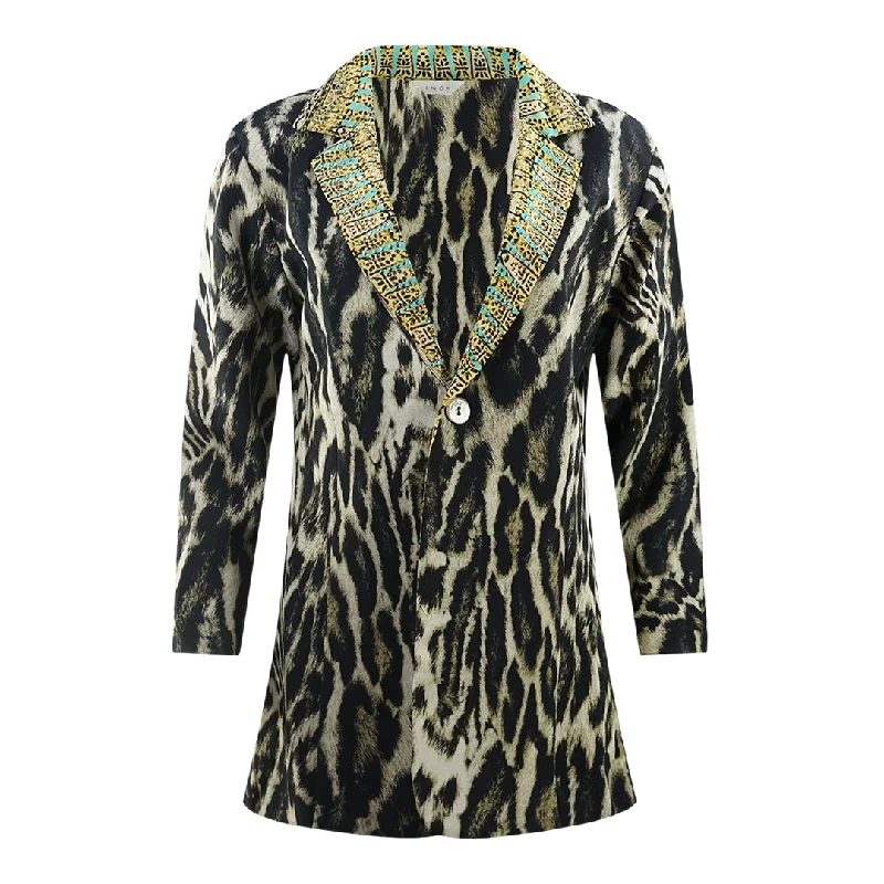 Inoa Siberia 192 Animal Print Grey Jacket