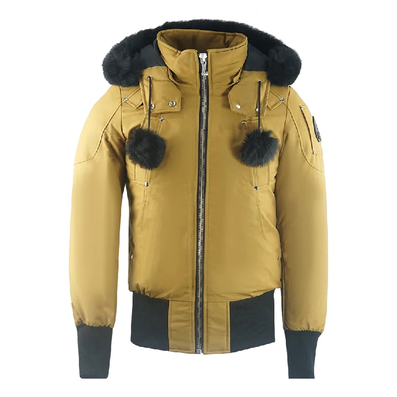 Moose Knuckles Debbie Bomber Brown Down Jacket