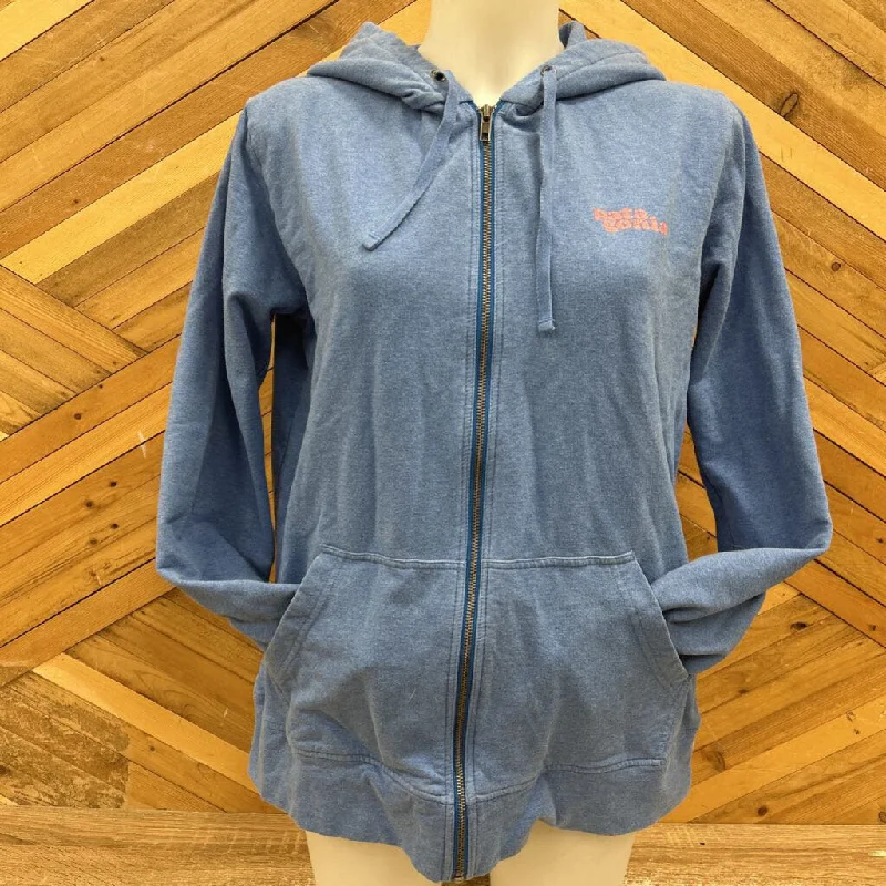 Patagonia- full zip hoodie- MSRP $179: Blue -women-LG