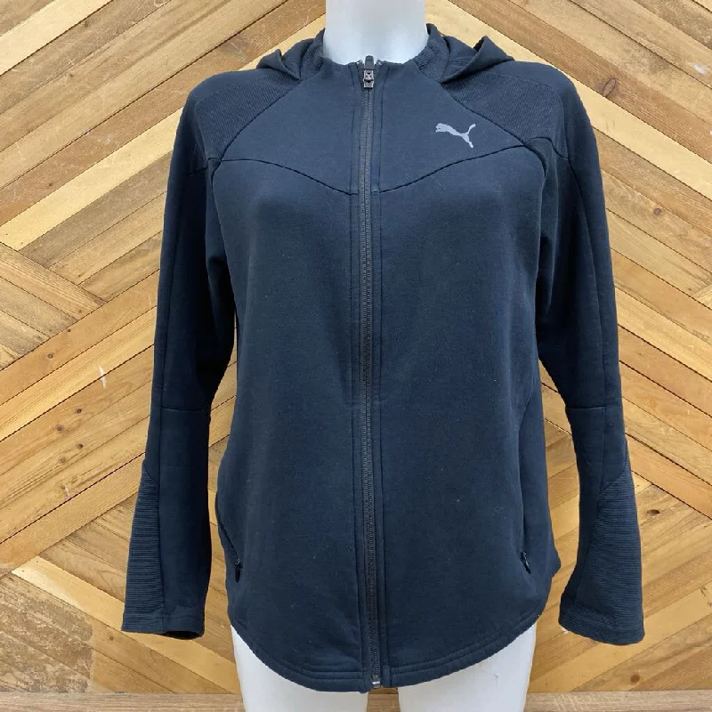 Puma - Women's Full-Zip Hoodie - MSRP $70: Black-women-MD