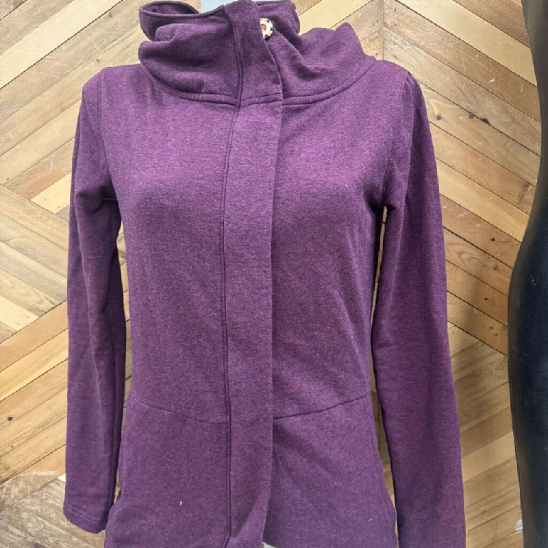 Ripzone - Women's Long Full-Zip Hoodie - MSRP comp $45: Purple-women-XS