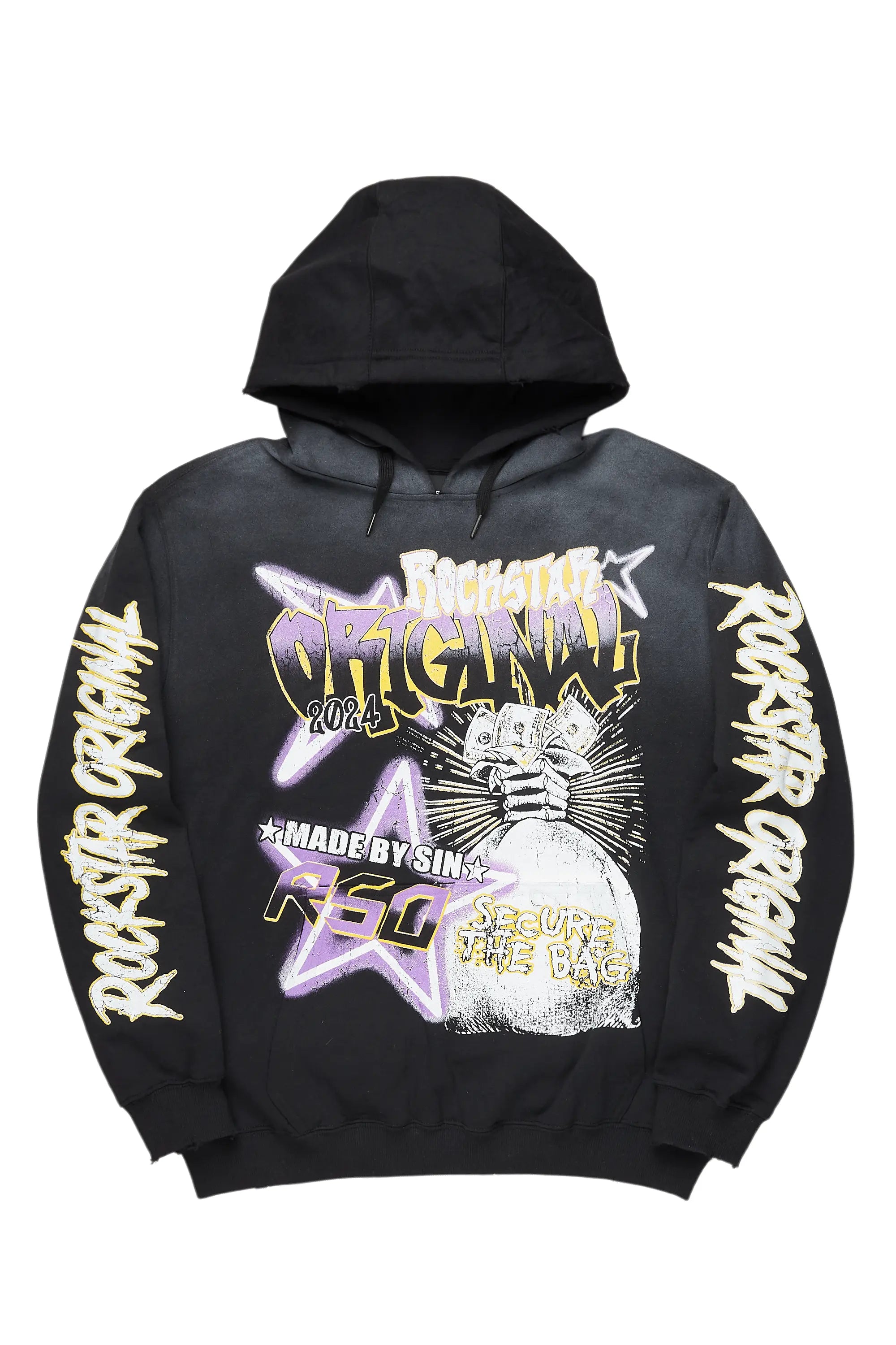 Amelie Black Graphic Hoodie