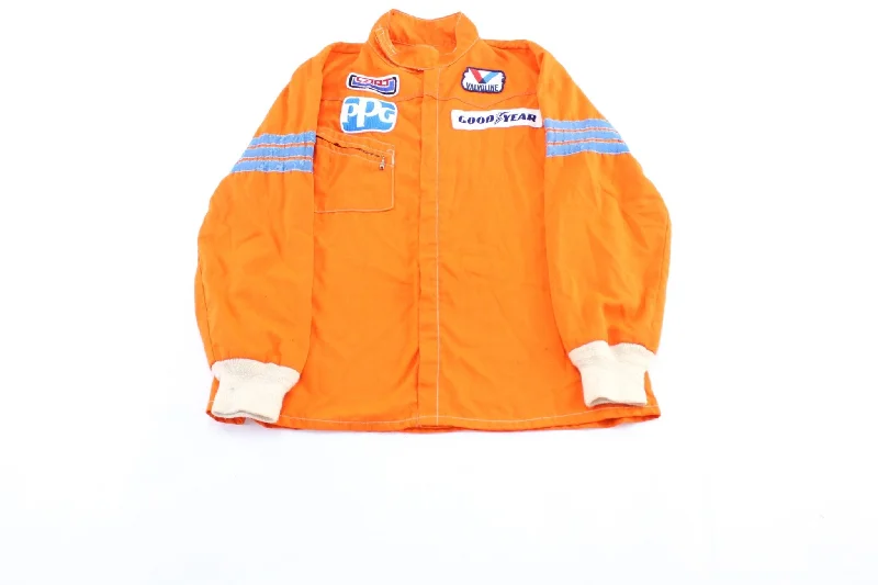 80's Valvoline Orange Racing Zip Up Jacket