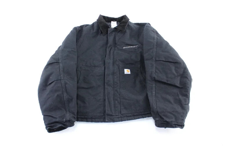 Carhartt Logo Patch Black Traditional Zip Up Jacket