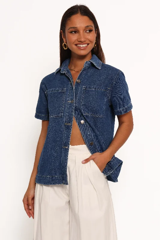 Jenny Denim Top - Indigo