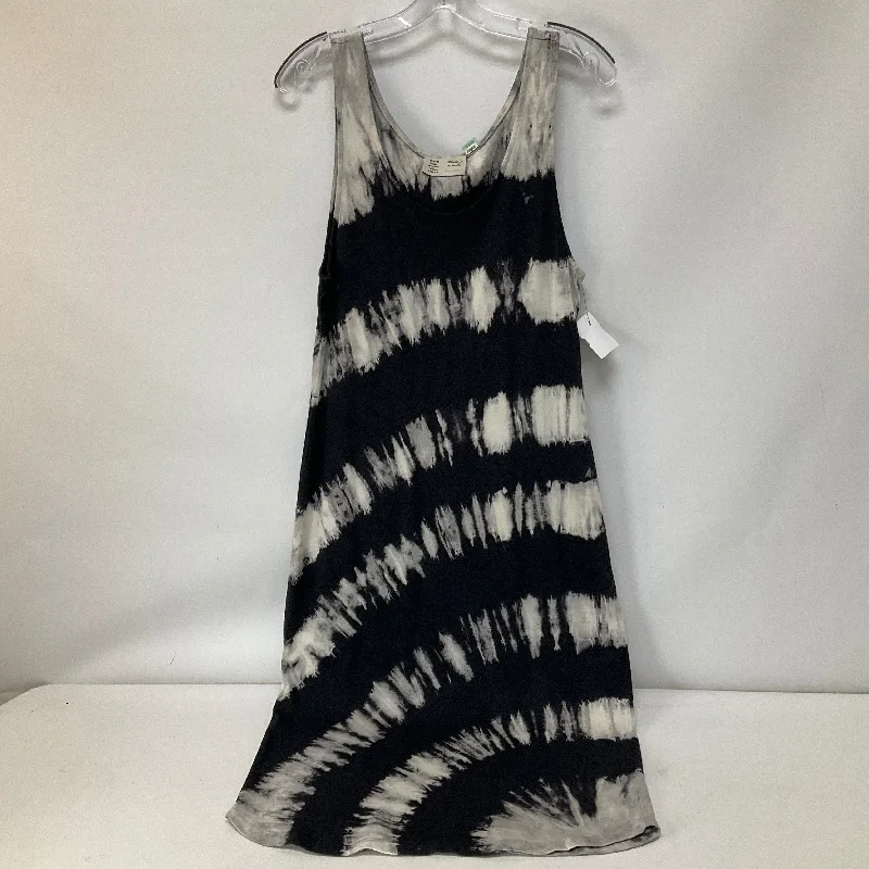 Black & Grey Dress Casual Midi Saturday/sunday, Size L