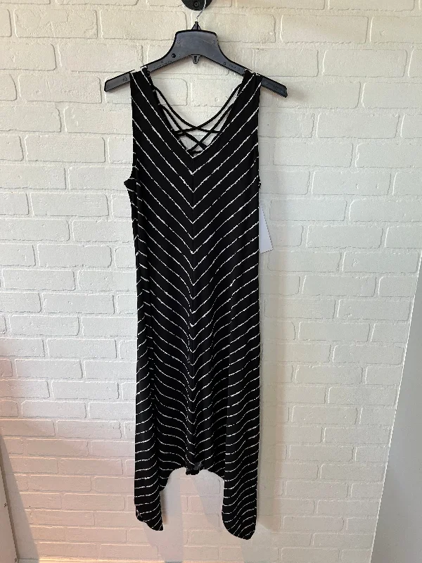 Black & White Dress Casual Midi Apt 9, Size M