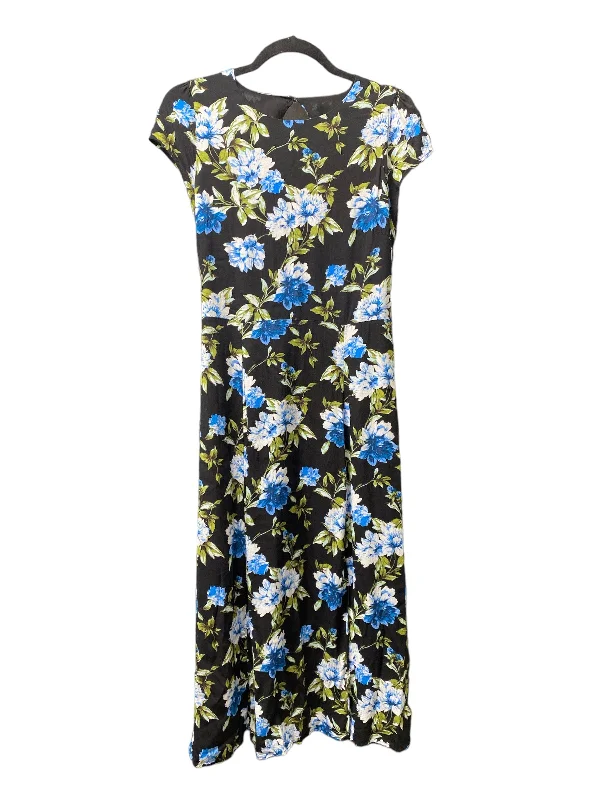 Floral Print Dress Casual Midi Banana Republic, Size 8