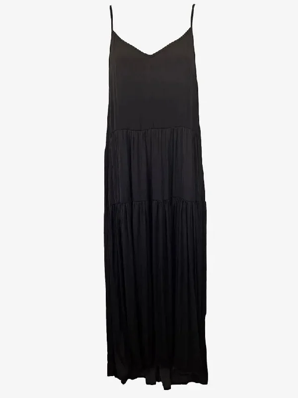 Decjuba Essential Satin Slip Maxi Dress Size S