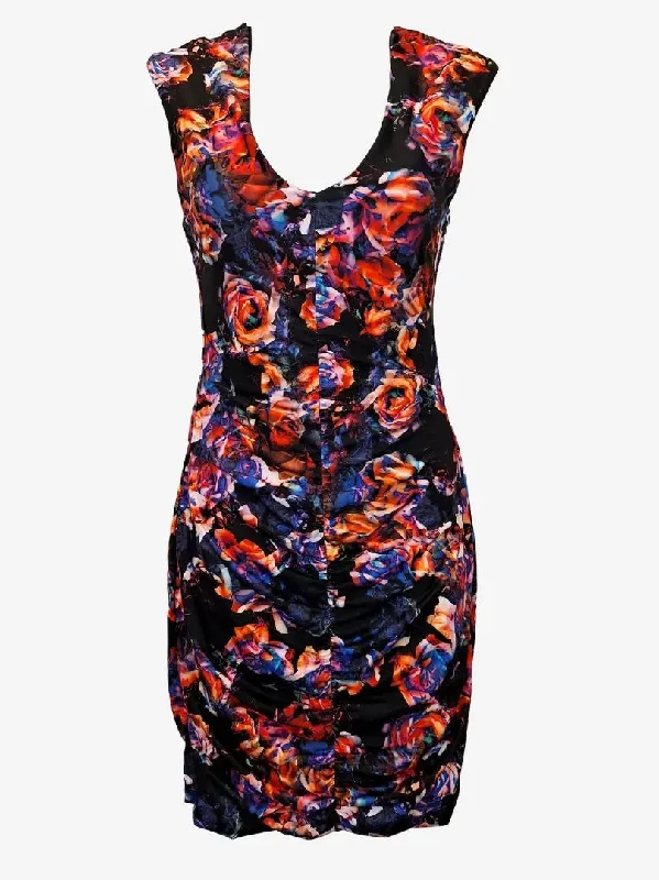 Kookai Flirty Bodycon Floral Mini Dress Size 10