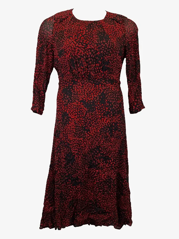 Marcs Classy Red Wine Maxi Dress Size 10