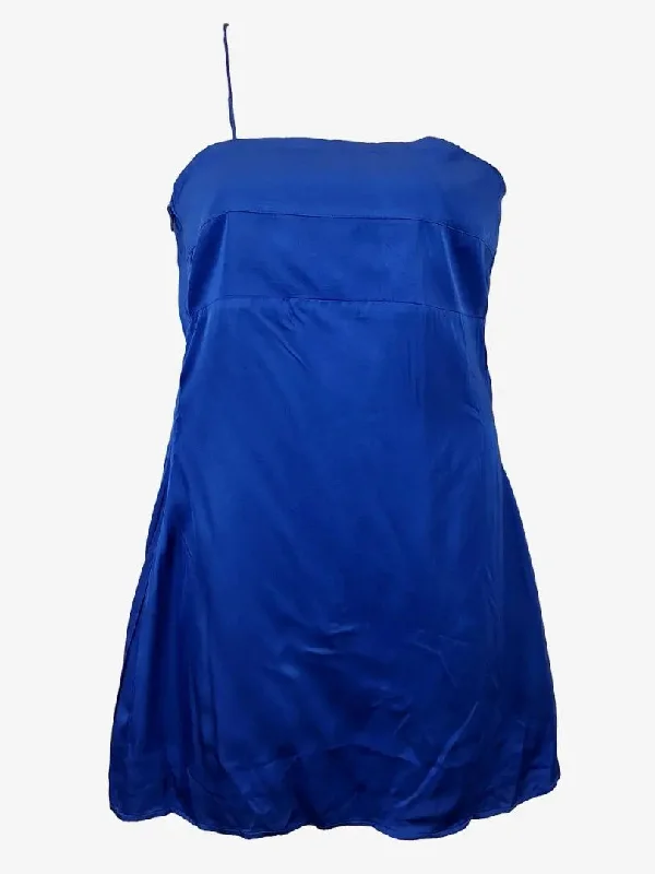 Pippa Radiant One Shoulder Cobalt Mini Dress Size L