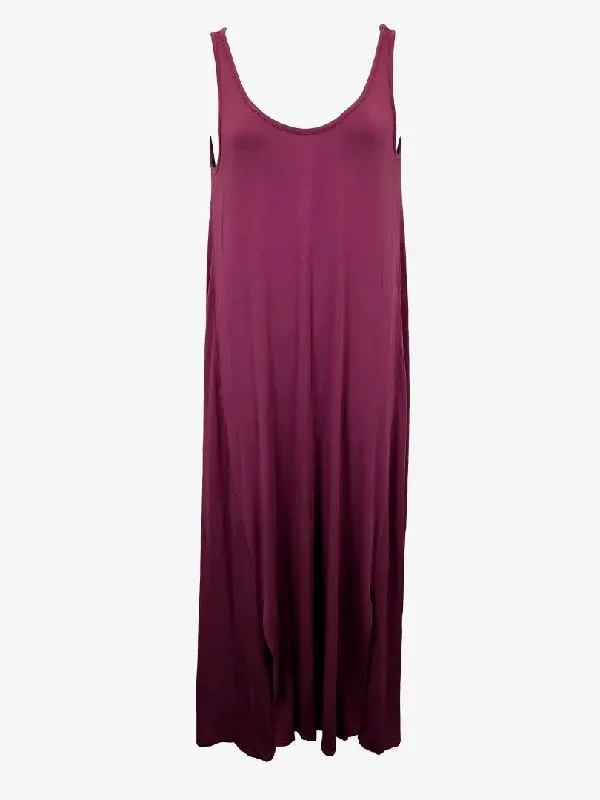 Seafolly Basic Eggplant Tank Maxi Dress Size L