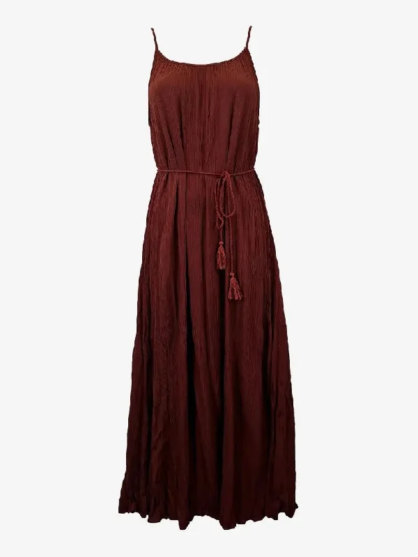 Witchery Beachside Chestnut Maxi Dress Size 10