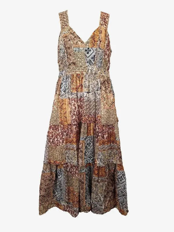 Witchery Effortless Patchwork Maxi Dress Size 14