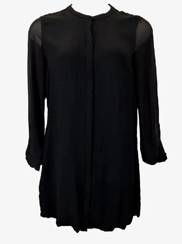 Witchery Sleek Sheer Sleeve Mini Dress Size 12