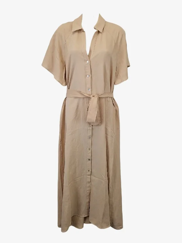 Zara Elegant Resort Shirt Maxi Dress Size S